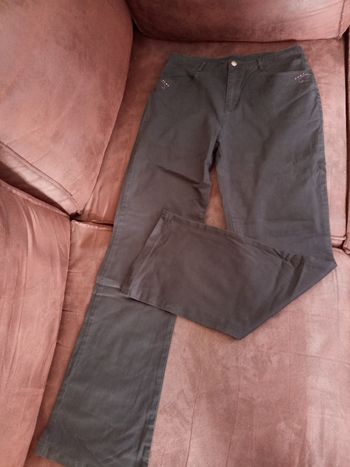 Pantalon Noir uni T38 "I. Quing" - En parfait état