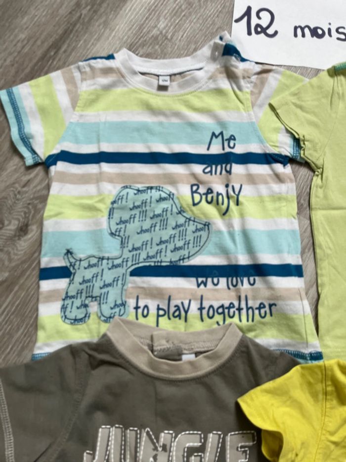 Lot 4 tee-shirts 12 mois - photo numéro 5