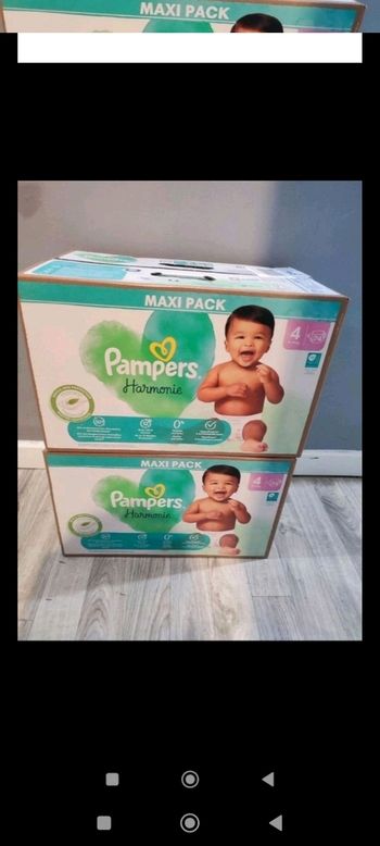 Couche Pampers harmonie taille4