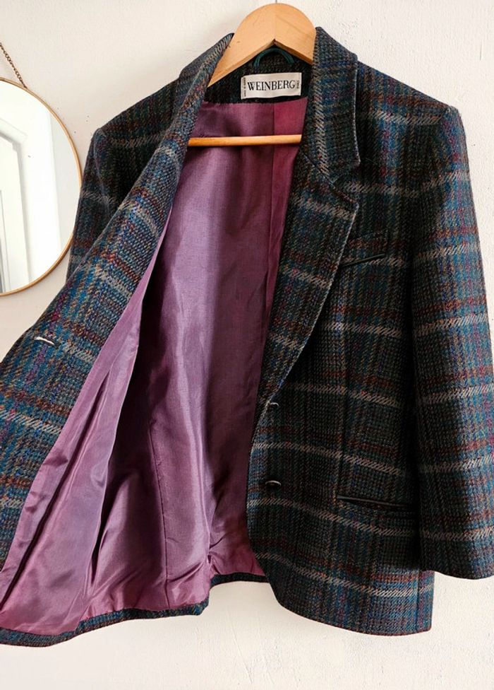 Veste vintage multicolore 80's - photo numéro 3