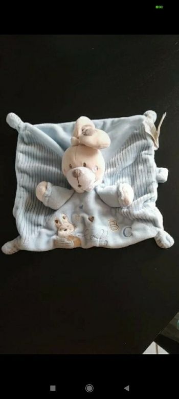 Doudou plat lapin