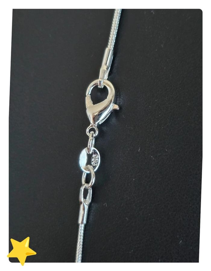 Collier maille serpent rond 1mm 60cm - photo numéro 6