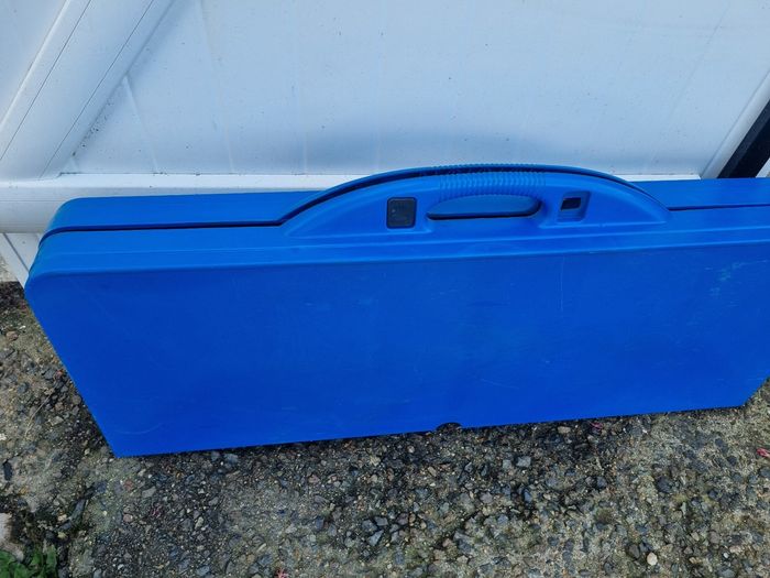 Table de camping pliante 4 places bleu clair vintage - photo numéro 8
