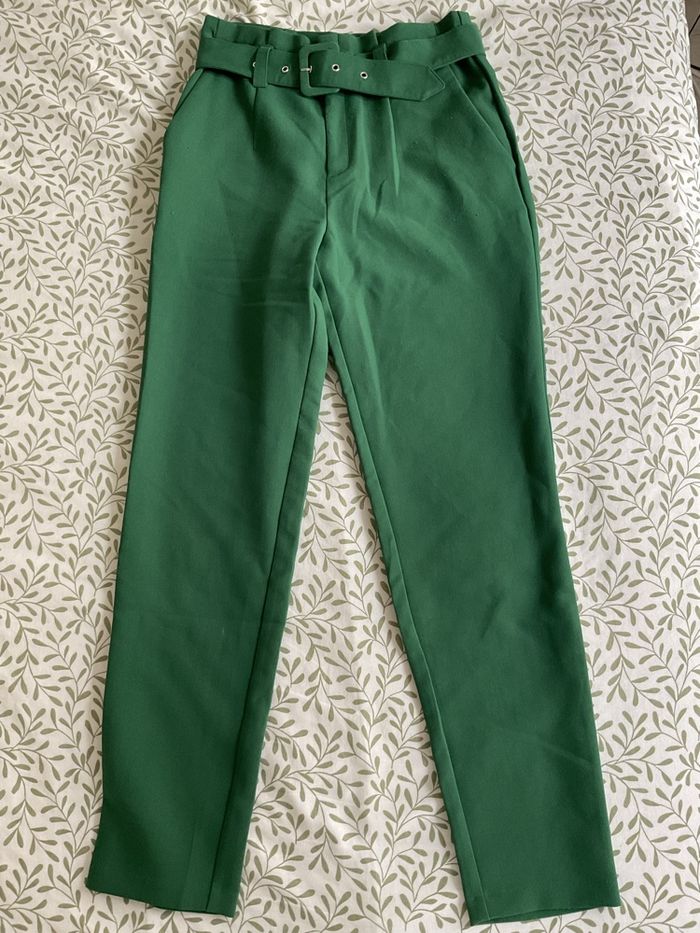 Pantalon léger vert taille 34 Kiabi - photo numéro 3