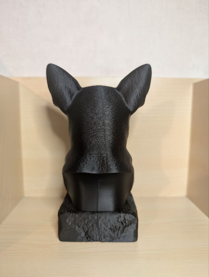 Buste chihuahua poil court - Figurine chien 3D - photo numéro 4