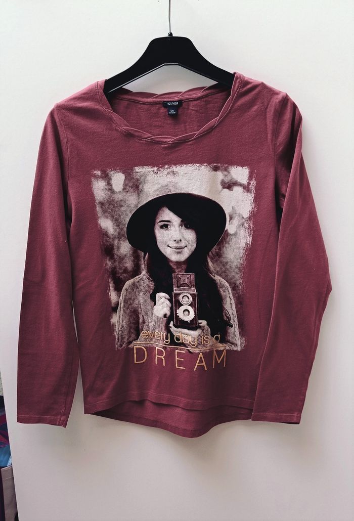 T shirt prune - Kiabi - T 12 ans