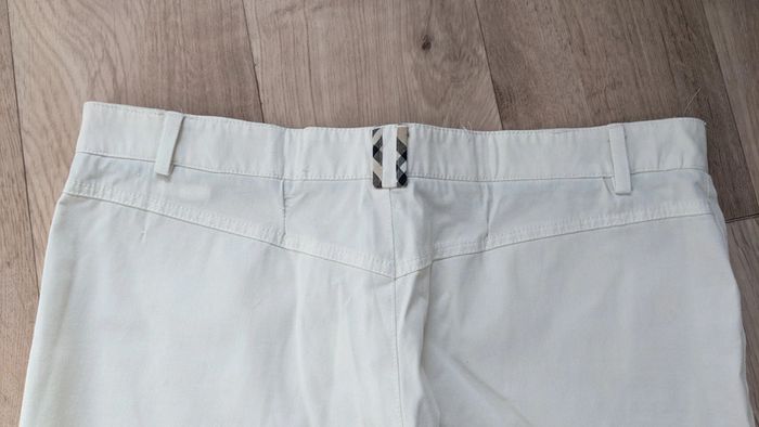 Pantacourt blanc/crème Burberry 40 - photo numéro 7