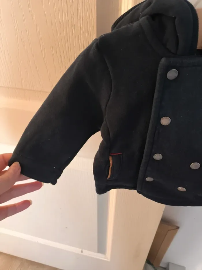 Veste/manteau bleu marine 3 mois - photo numéro 5