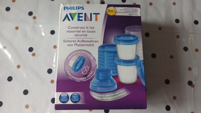 Lot pots conservation lait