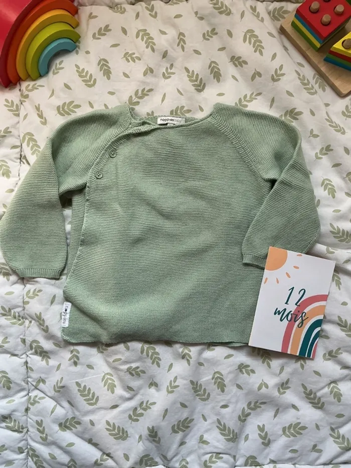 gilet léger vert menthe 12 mois nopppies baby - photo numéro 2