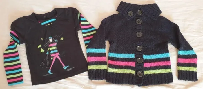 Tee-shirt manches longues et son gilet assortie 3 ans