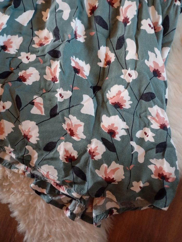 Jean Bourget 💖 robe chic 8 ans imprimé grosse fleur - photo numéro 3