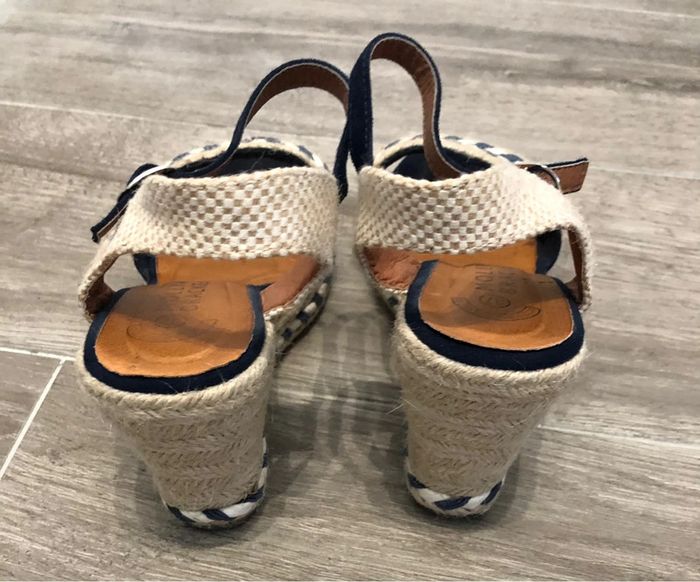 Jolies compensées espadrilles Molly Bracken taille 37 - photo numéro 7