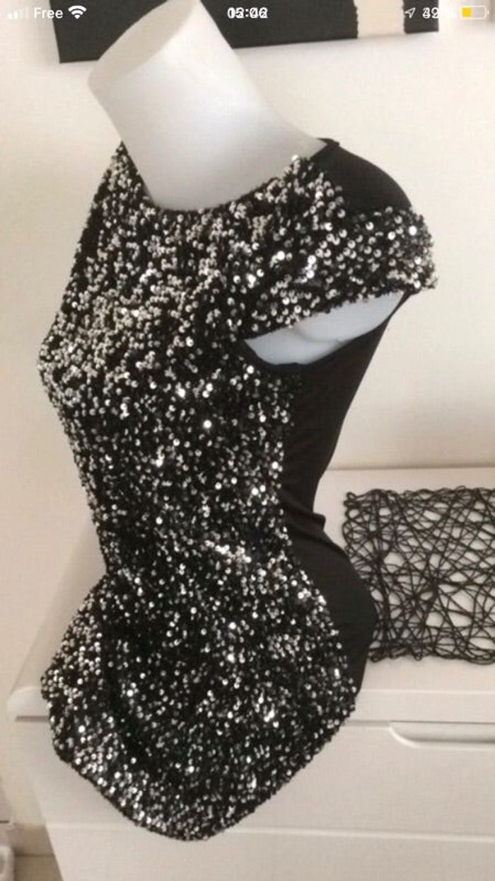 Robe de soirée en sequins