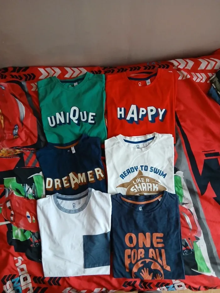 Lots de 6 tee-shirts Okaïdi taille 14 ans