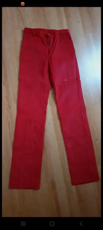 Pantalon velour rouge vintage  taille 36