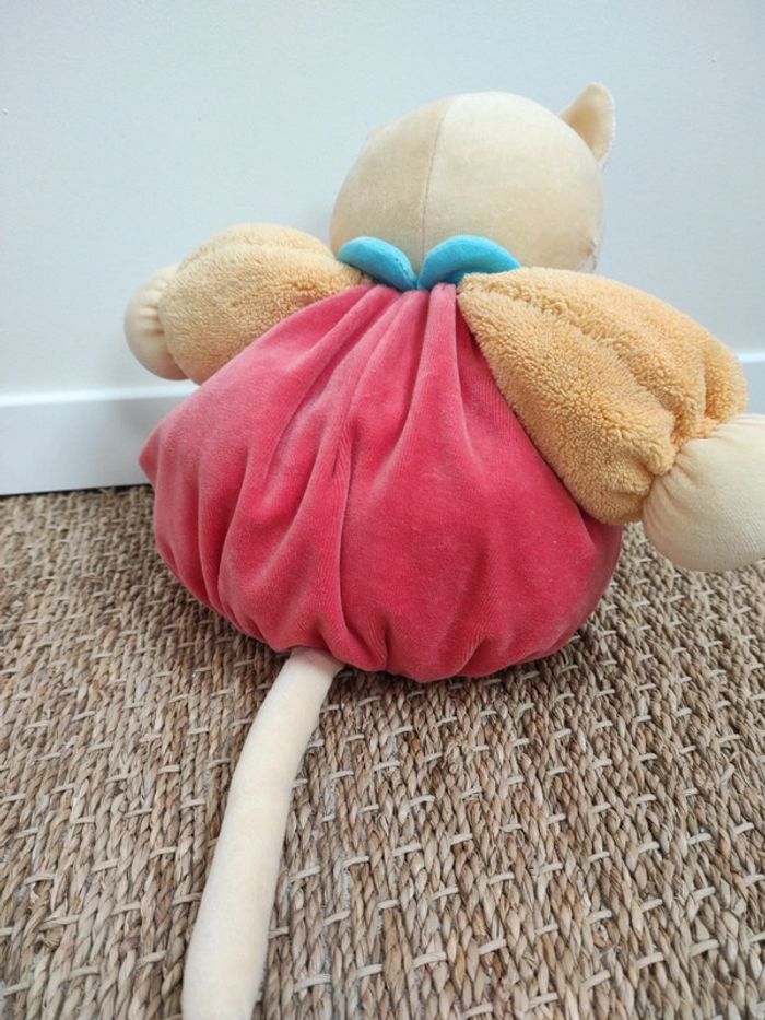 Peluche d'éveil chat kaloo 30 cm - photo numéro 2