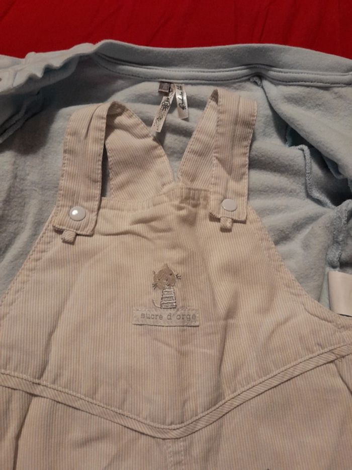 Ensemble salopette et gilet taille 3 mois - photo numéro 6