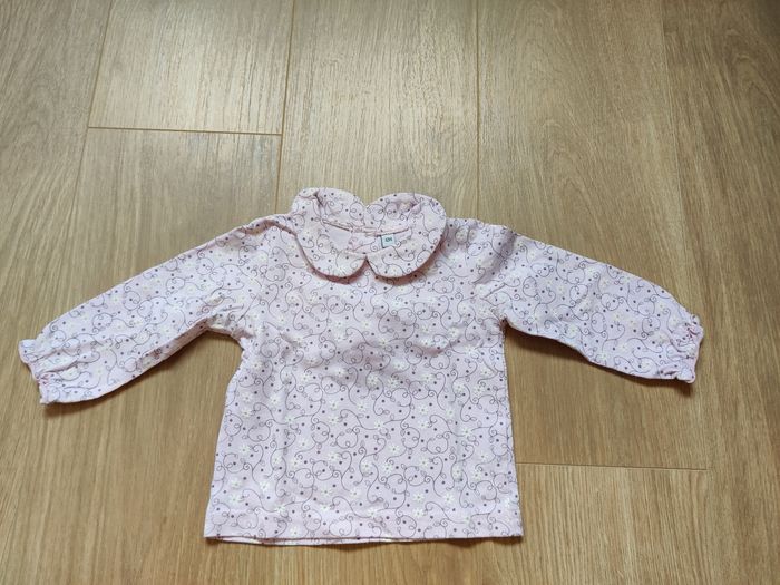 Lot t-shirts manches longues fille 12 mois - photo numéro 4