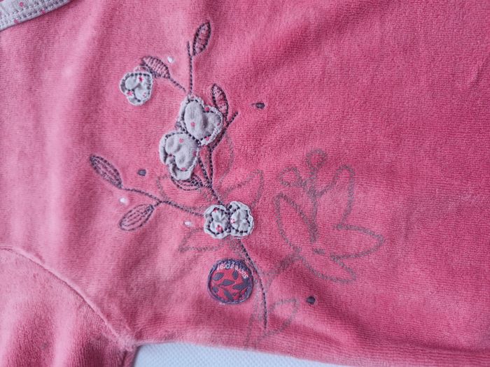 Pyjama dors-bien grenouillère fille 3 mois 60  cm Sucre d’Orge Rose - photo numéro 2