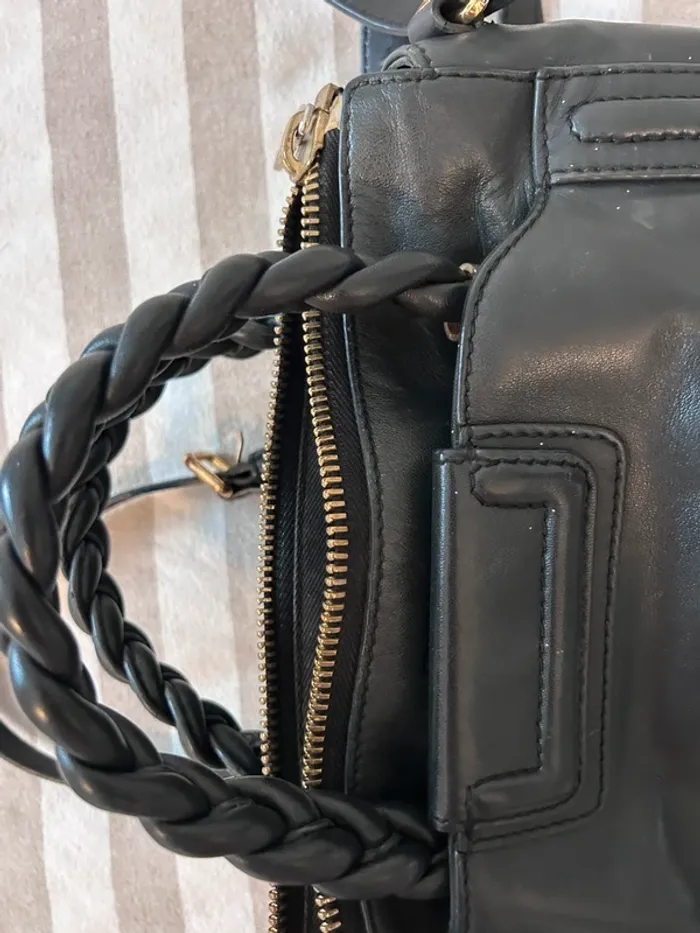 Sac noir Sonia Rykiel cuir noir - photo numéro 11