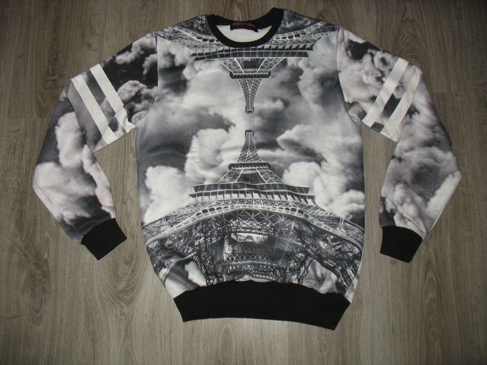 SWEAT SHIRT GRIS ET NOIR A MOTIF "BLUE SOUL" - TAILLE S - n°01