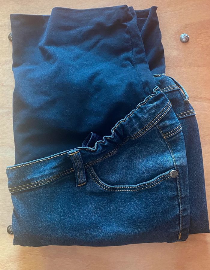 Jean grossesse avec bandeau Premaman