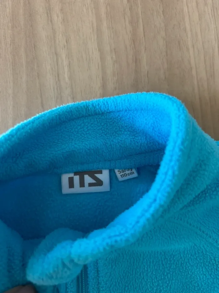 Pull polaire bleu 5 ans - photo numéro 4