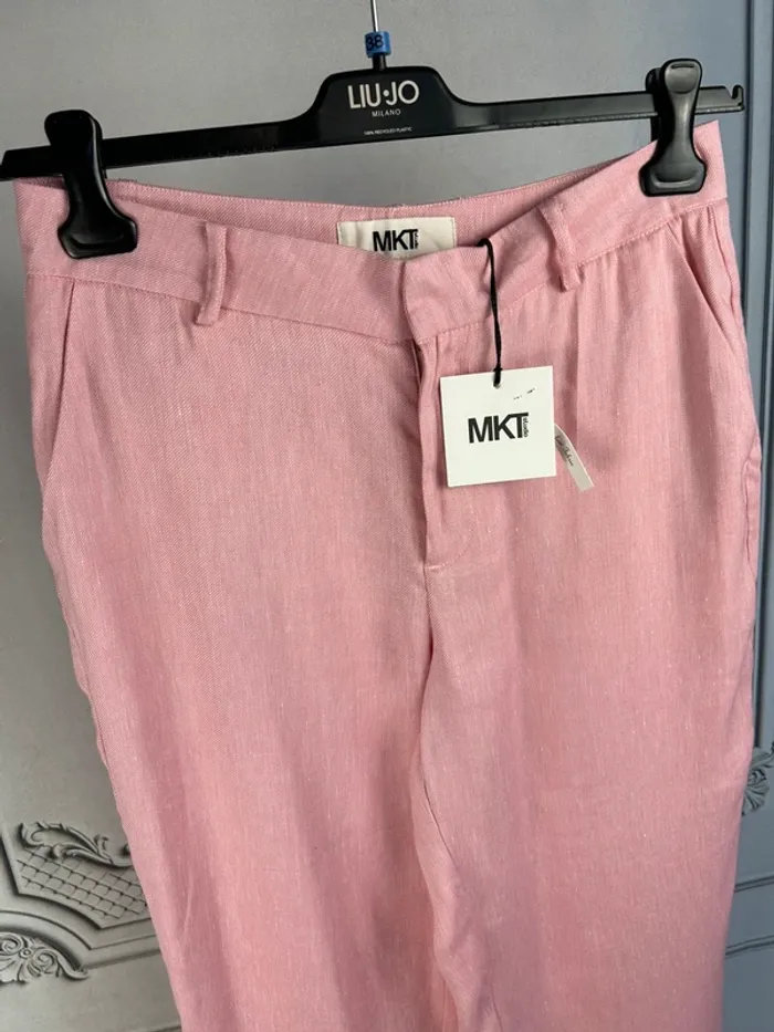 Pantalon fluide large Rose MkT studio 38 neuf - photo numéro 2