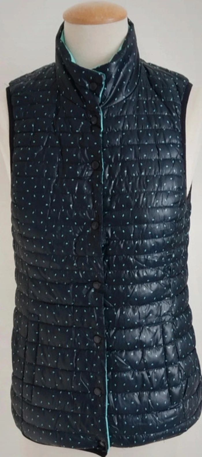 Veste sans manches déperlante réversible bleu et bleu marine Esmara taille 36 - photo numéro 4