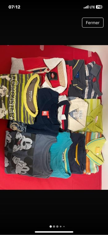 Lot de 12 t-shirt