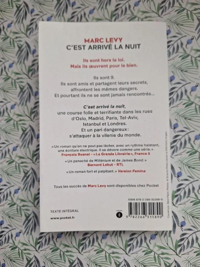 Roman "c'est arrivé la nuit" de Marc Levy - photo numéro 5