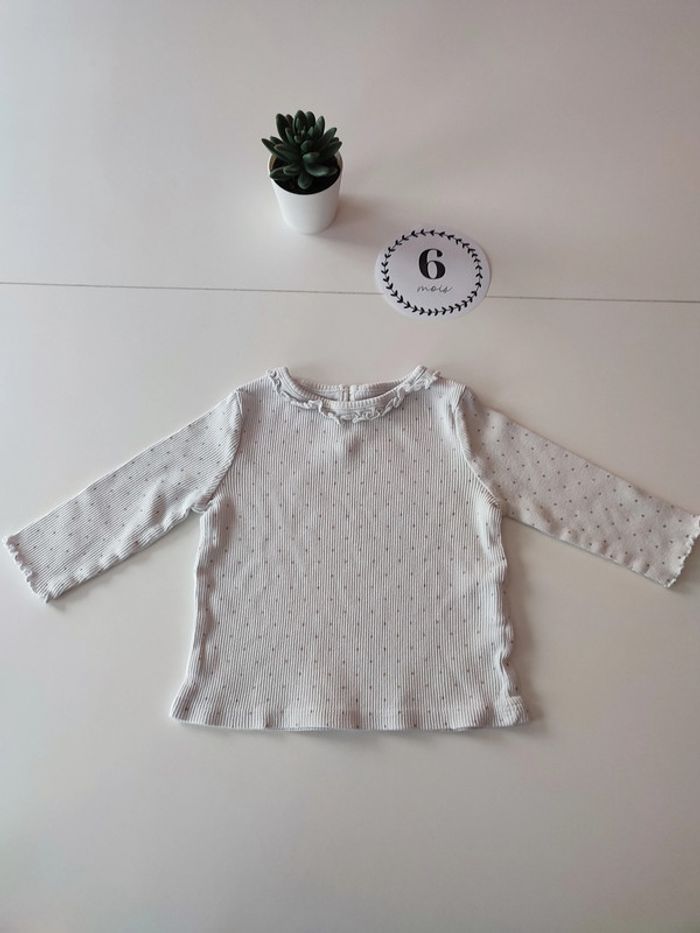 Lot de 2 tee-shirts Kiabi & TAO – 6 mois - photo numéro 2