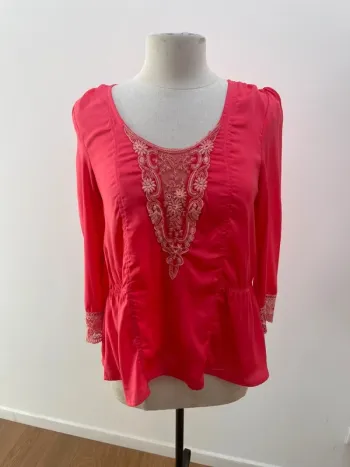 Superbe Blouse Kilibbi satin et dentelle 🌸 M 38