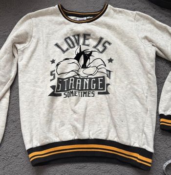 Sweat vintage Titu et gros minet Looney Tunes 