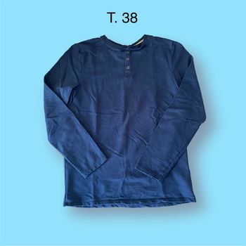 Kiabi Polo manches longues bleu marine Taille 38