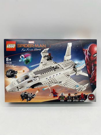 Lego Spider-Man stark jet and the drone attack