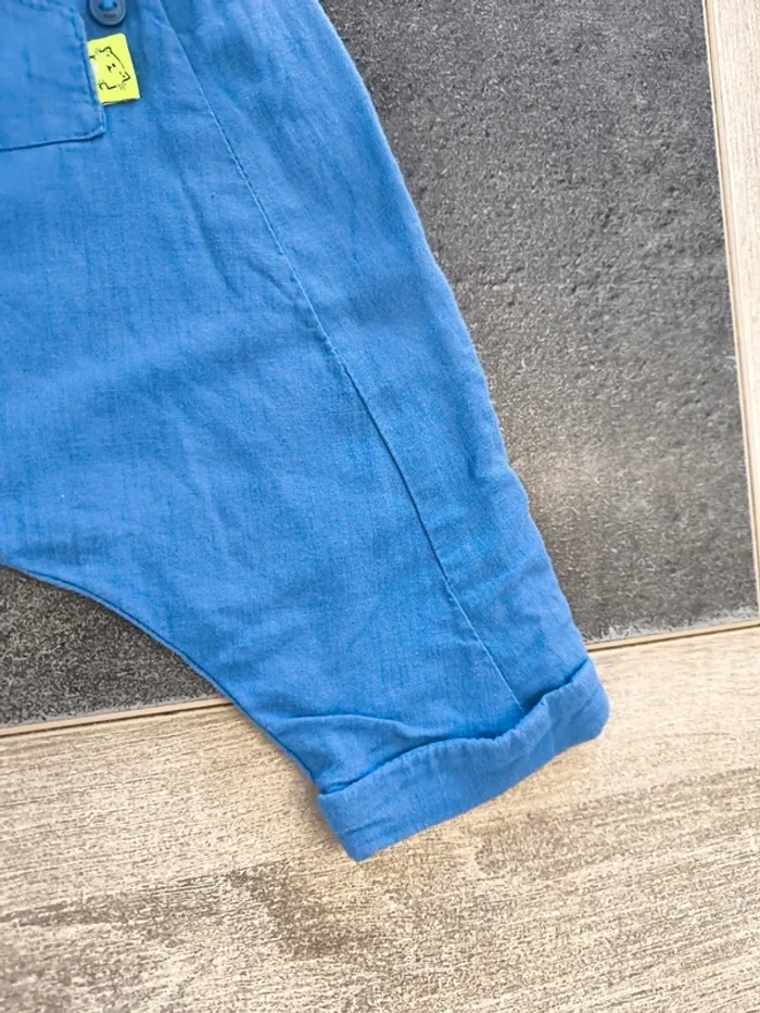 Pantalon doublé coupe sarouel garçon 6 mois Dpam - photo numéro 4