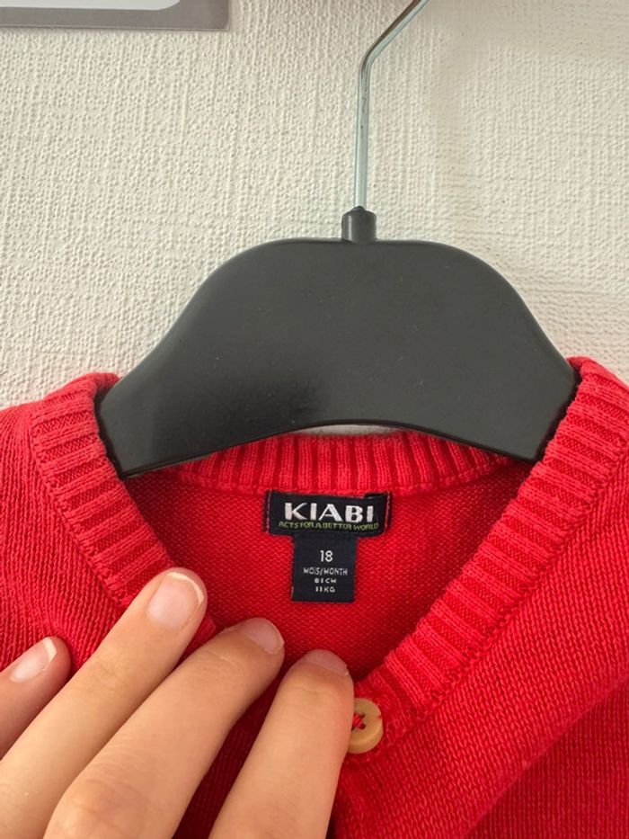 Pull rouge - taille 18 mois 🌼 - photo numéro 2