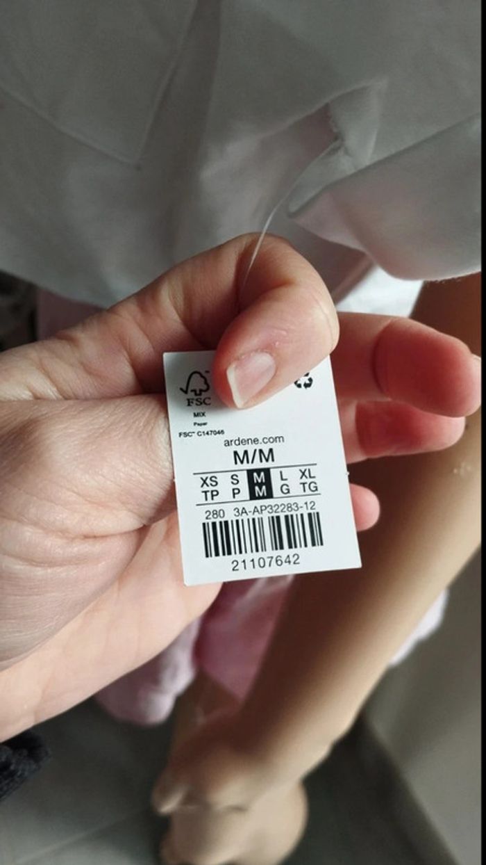 Tee shirt blanc court avec poche taille m Ardene Femme - photo numéro 9