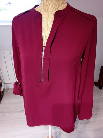 Blouse rose foncé 