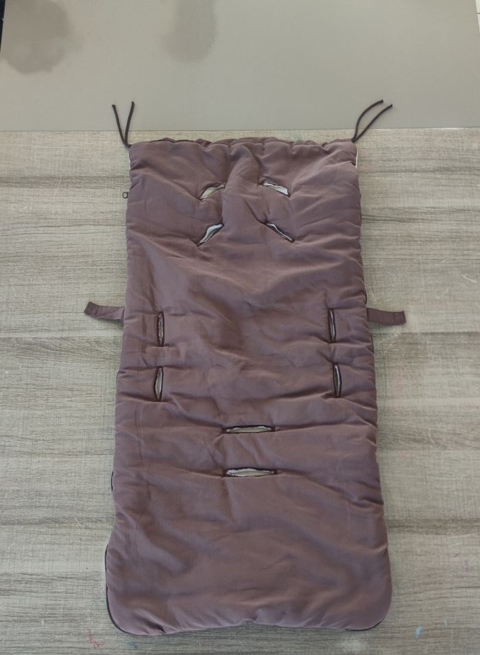 🍼 Chancelière Vertbaudet marron et beige pour bébé – siège auto & poussette - photo numéro 2