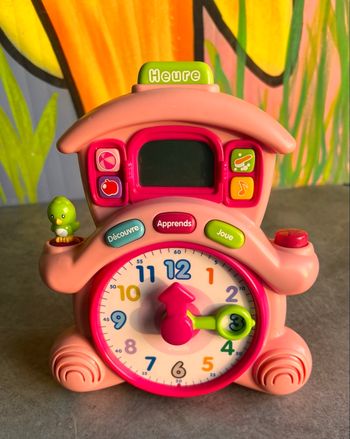 Mon réveil parlant Vtech pour apprendre l’heure