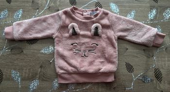 Sweat bébé rose tout doux 