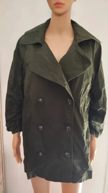 Veste trench verte taille s femme
