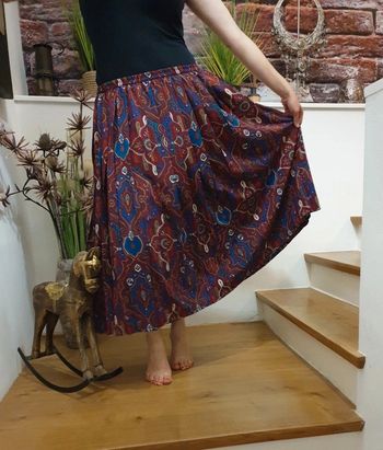 Jupe longue plissée vintage