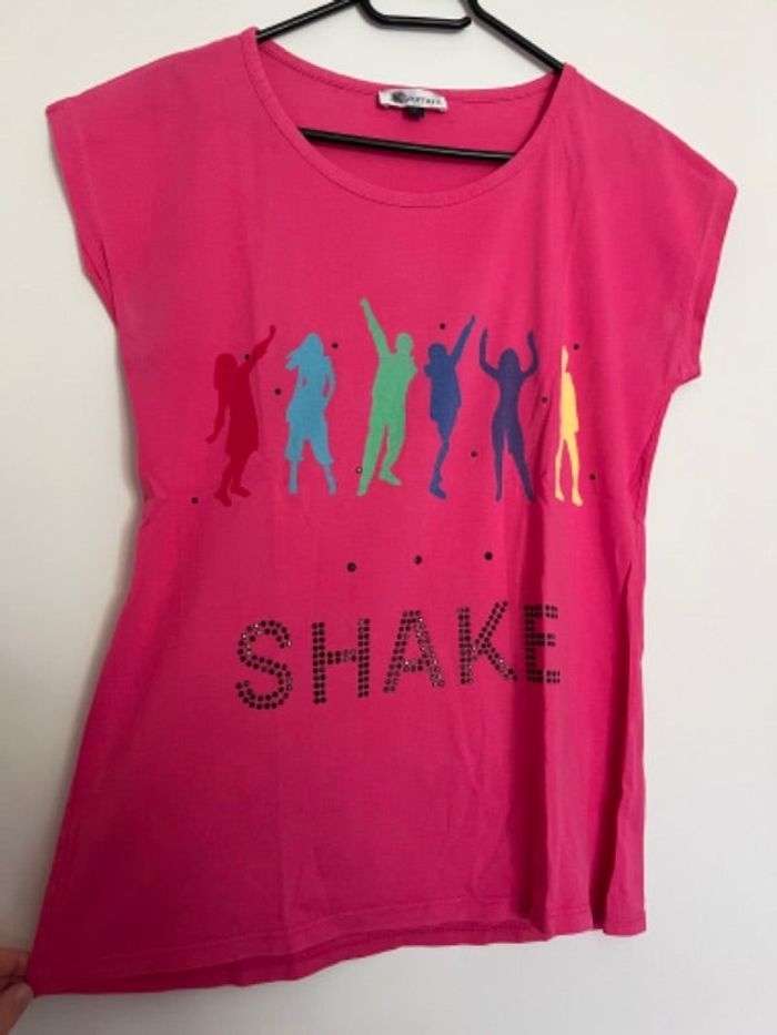 Tee shirt rose femme