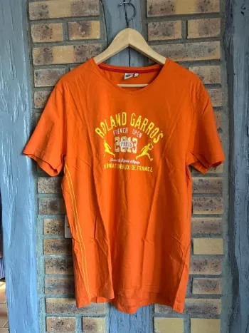 T-shirt col V Roland garros homme taille L