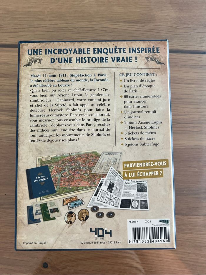 Jeu d’enquête Arsène Lupin - photo numéro 3