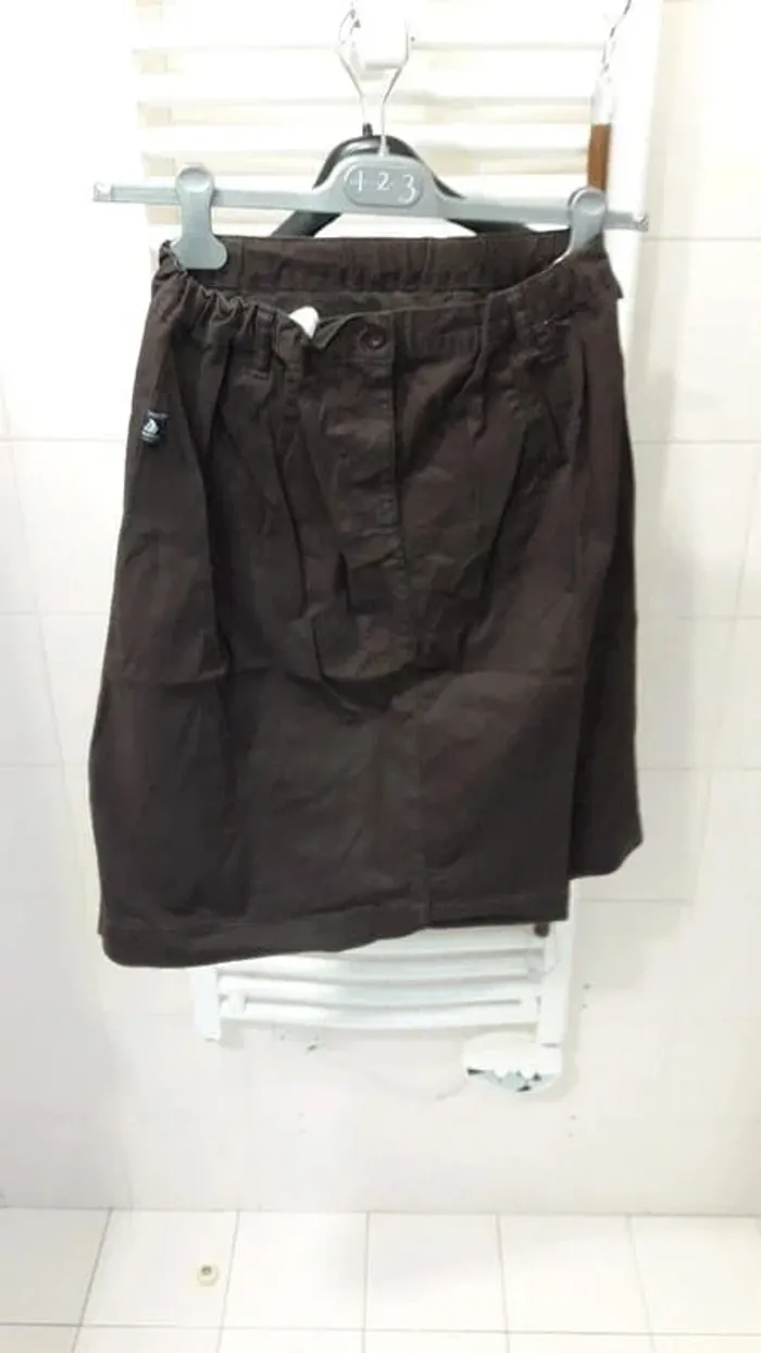 Jupe en coton marron taille 42